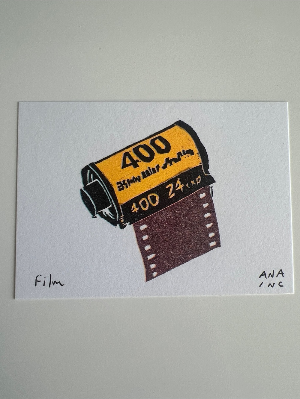 Anastasia Inciardi Prints Roll of Kodak Film